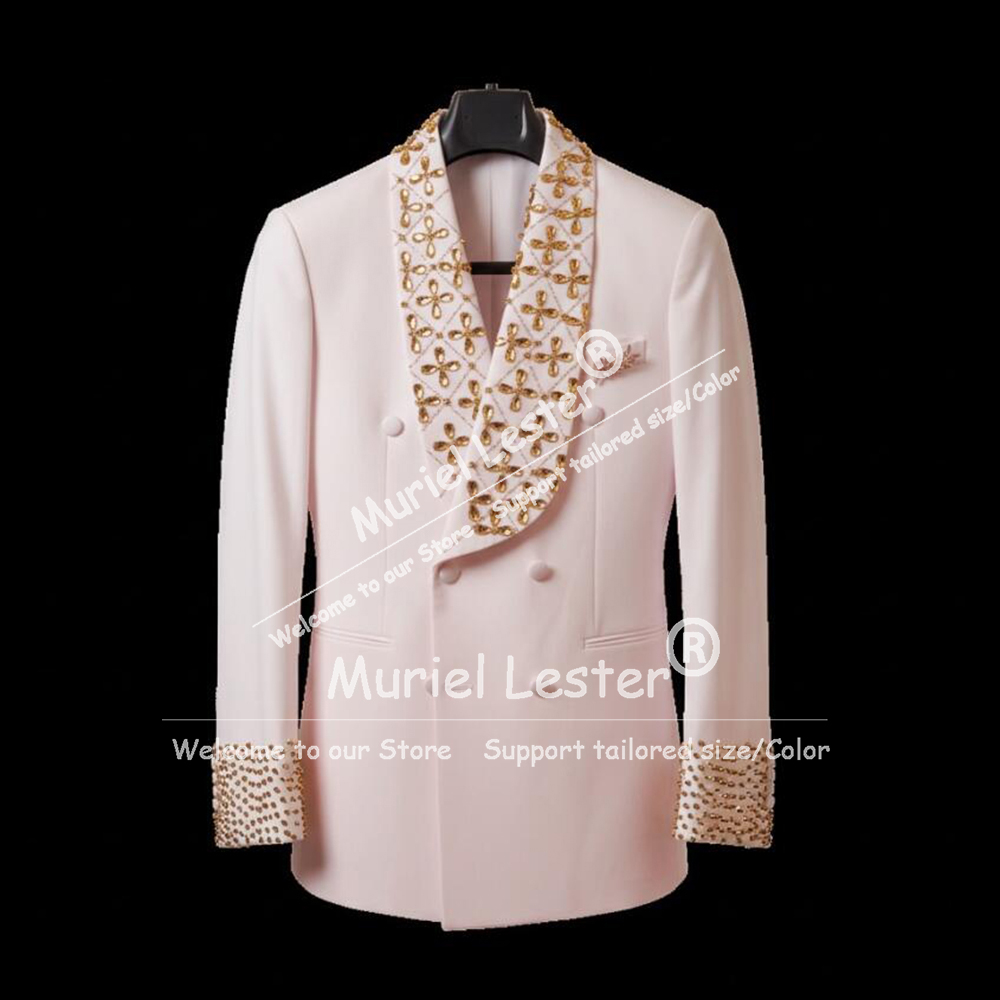 Men'S Grooming Set - Elegantes Blazers Masculinos com Strass e