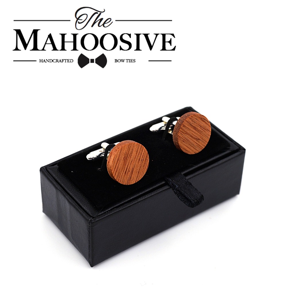 Men'S Grooming Gift Box - Abotoaduras de madeira MAHOOSIVE para casamento,