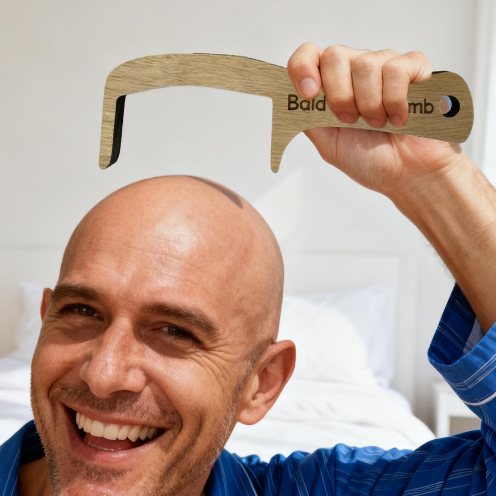 Homem careca pente engraçado b - Men'S Grooming Product avaliação e preço