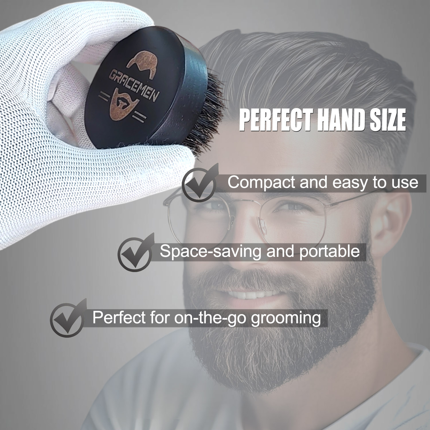 Escova de barba redonda para h - Men'S Grooming Product avaliação e preço