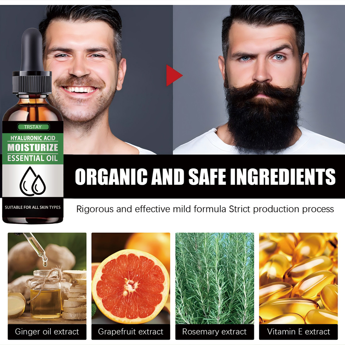 100% natural acelerar o cabelo - Men'S Grooming Product avaliação e preço