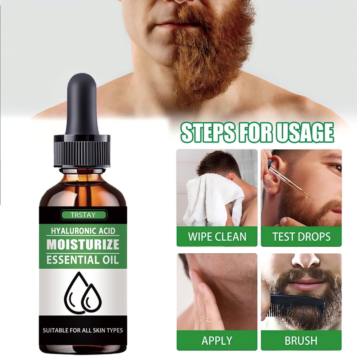 100% natural acelerar o cabelo - Men'S Grooming Product avaliação e preço