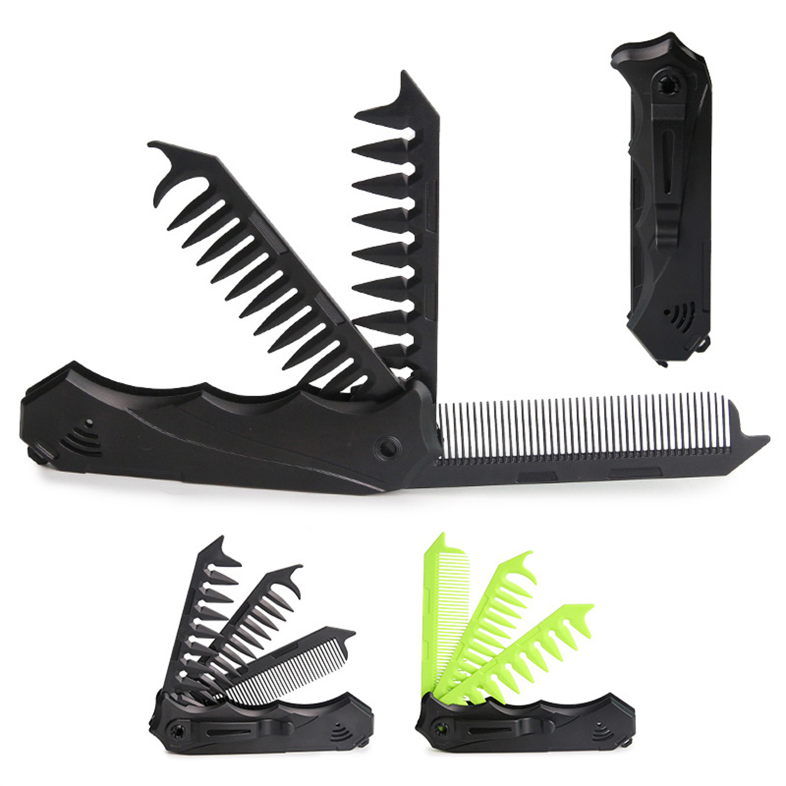 Pente dobrável de dente duplo  - Men'S Grooming Product avaliação e preço