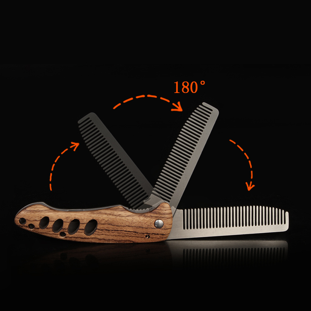 Pente Dobrável de Madeira Maci - Men'S Grooming Product avaliação e preço